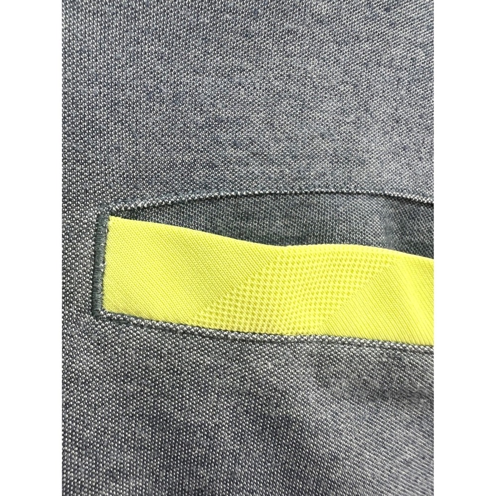 Oakley Mens XL GrayNeonYellow Tailored Fit Hydrolix Golf Polo Shirt Short Sleeve - Picture 7 of 11